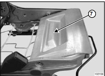 Prétensionneur ventral et airbag anti-glissement